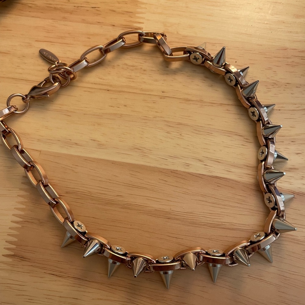 Joomi Lim thorn Necklace Rose Gold and Silver